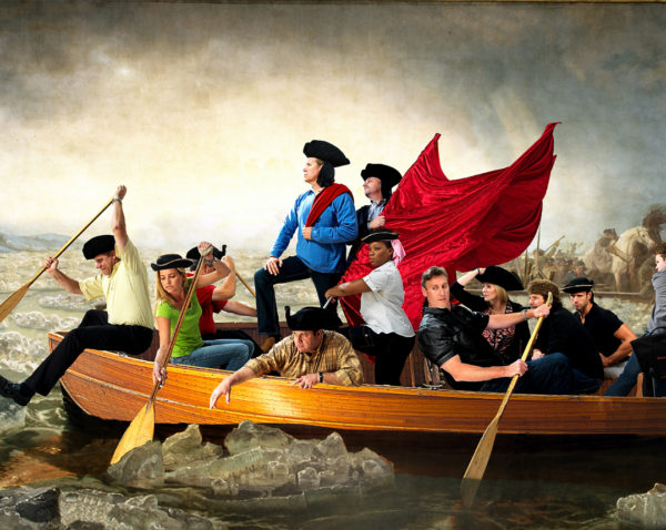 Lucas Stamates, Interbrand Crossing the Delaware, 2010. Digital Capture, Digital Print, 20 x 24 inches. Courtesy of Lucas Stamates