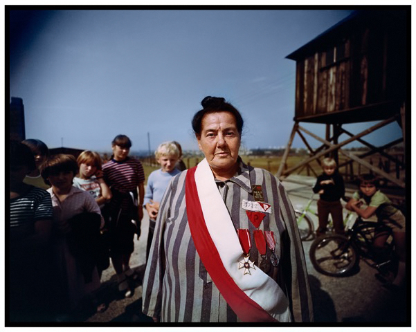James Friedman, Survivor of three Nazi concentration camps, survivors’ reunion, Majdanek concentration camp, near Lublin, Poland, 1983. Photograph, 16 x 20 inches. Courtesy of the artist