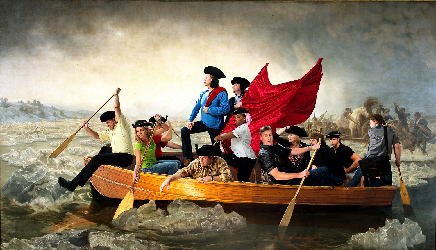 Lucas Stamates, Interbrand Crossing the Delaware, 2010. Digital Capture, Digital Print, 20 x 24 inches. Courtesy of Lucas Stamates